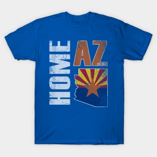 Vintage Arizona Home Flag Map Arizonian T-Shirt